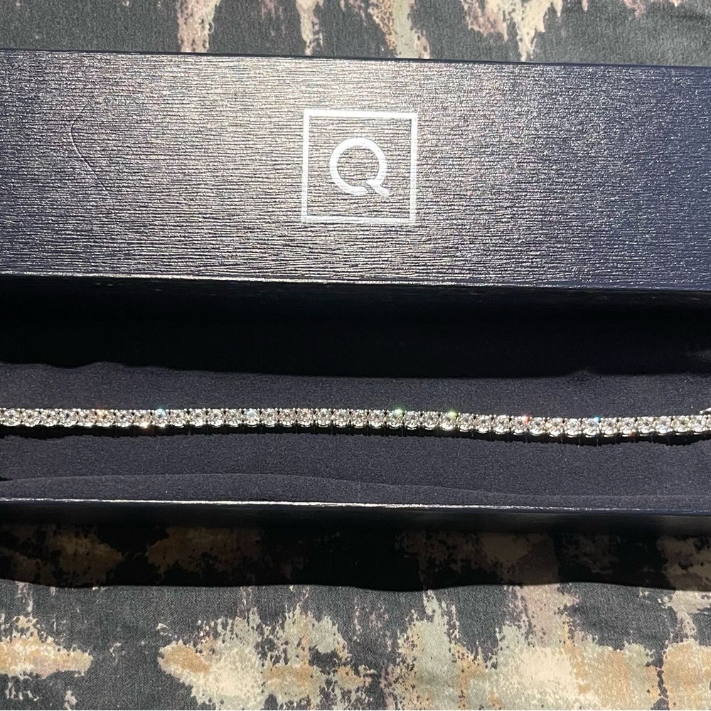 QVC Silver Bracelet with Multicolor Accents